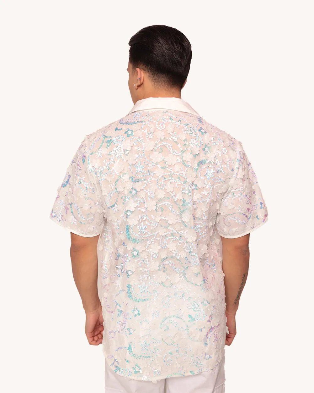 Heaven's Forever Floral Camp Shirt sold by iHeartRaves product image thumbnail 2