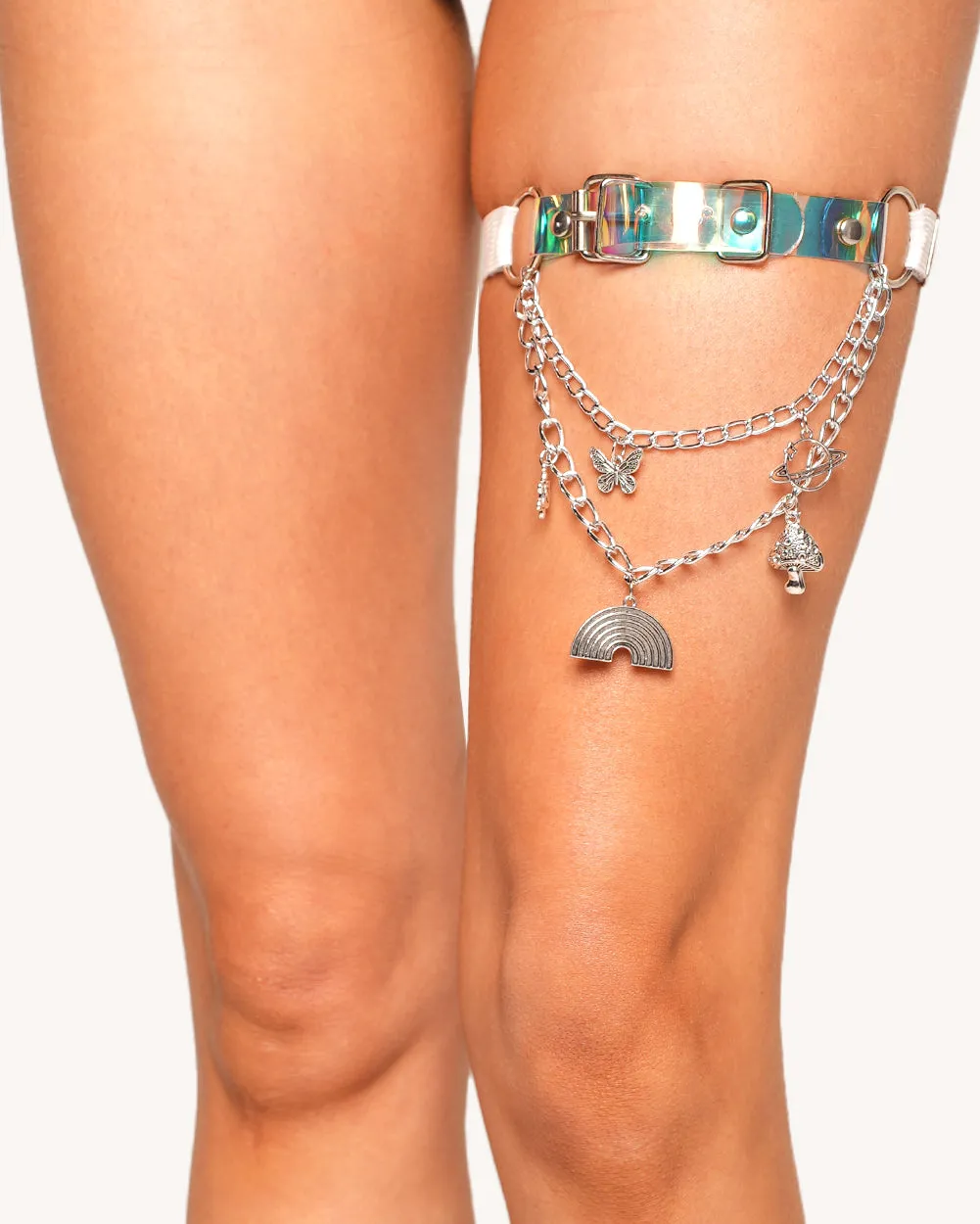Cosmic Charm Holo Charms Pair Leg Garters sold by iHeartRaves