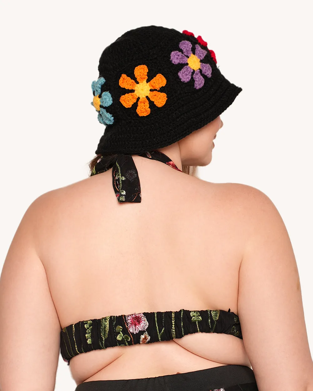 Lace Flowerfields V-Neck Halter Top sold by iHeartRaves product image thumbnail 5