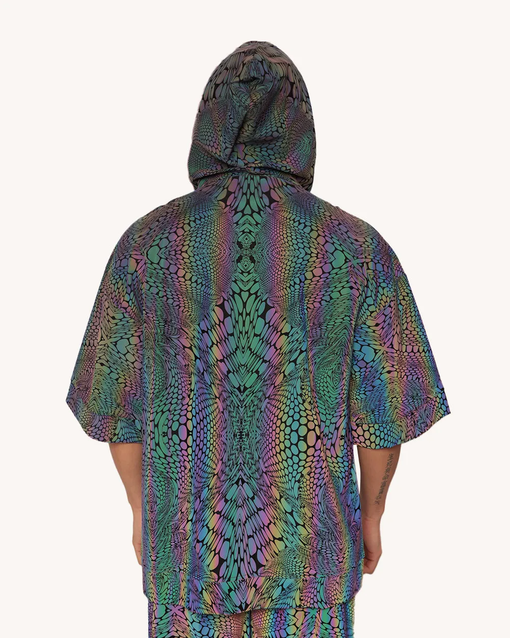 Viper Vision Rainbow Reflective Hooded Robe sold by iHeartRaves product image thumbnail 2