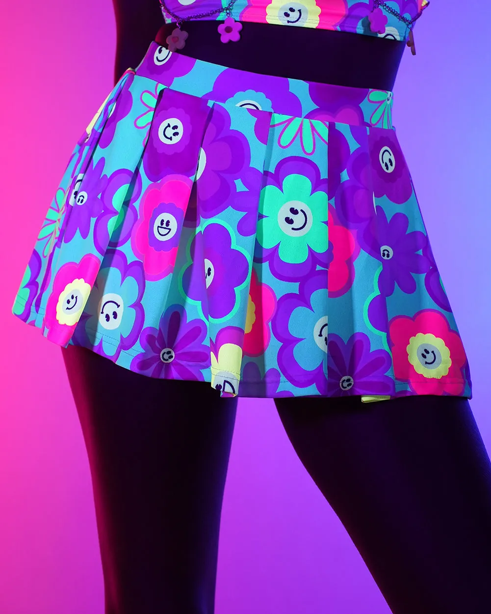 Blossoming Mini Skater Skirt sold by iHeartRaves