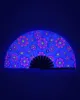 Electric Dreaming UV Reactive Hand Fan sold by iHeartRaves