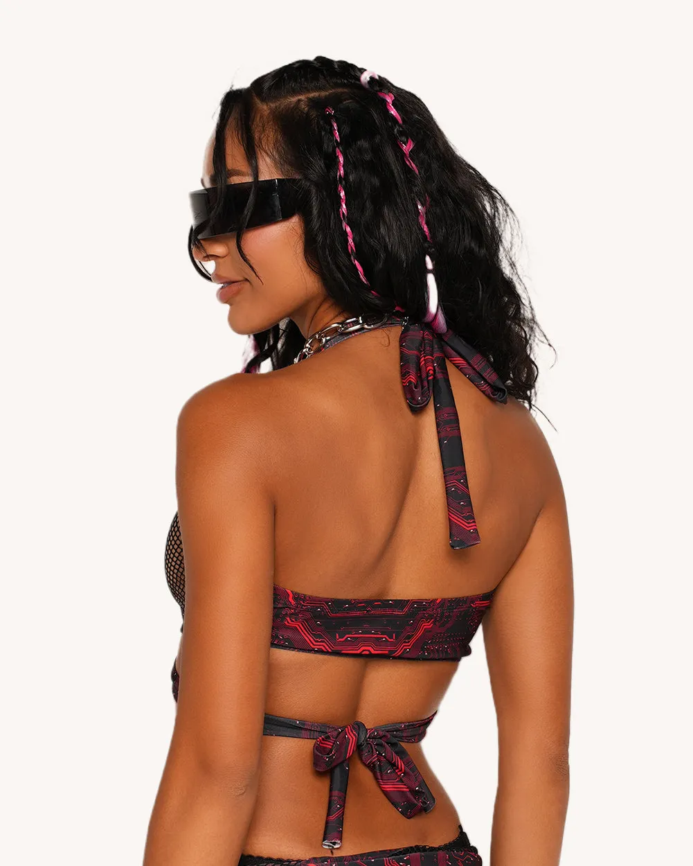 Infinite Matrix O-Ring Bra Top sold by iHeartRaves product image thumbnail 2