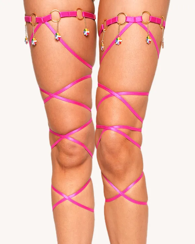 Rainbow Road Daisy Pair Leg Wraps sold by iHeartRaves