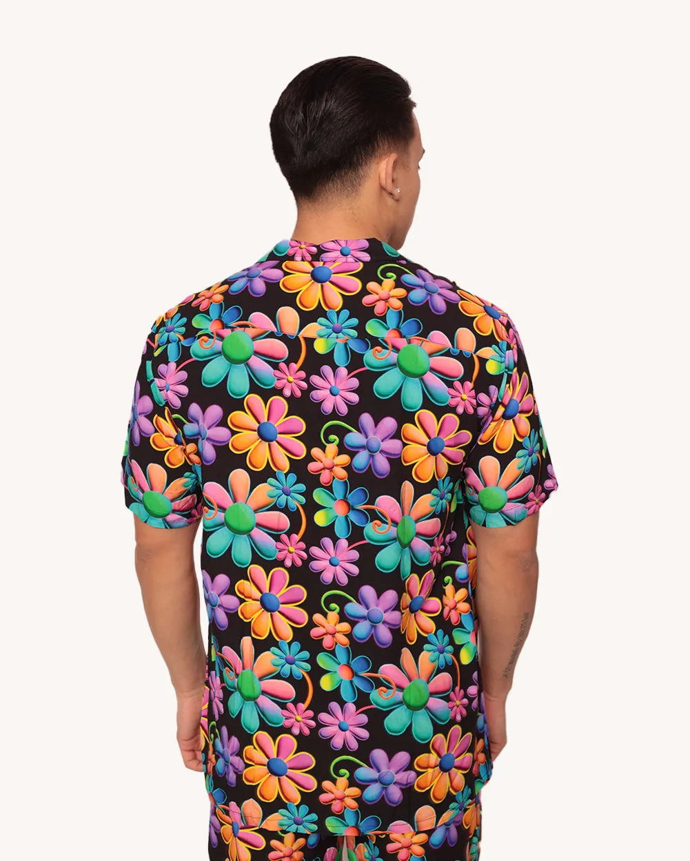 Psychodelic Daisy Camp Shirt sold by iHeartRaves product image thumbnail 2