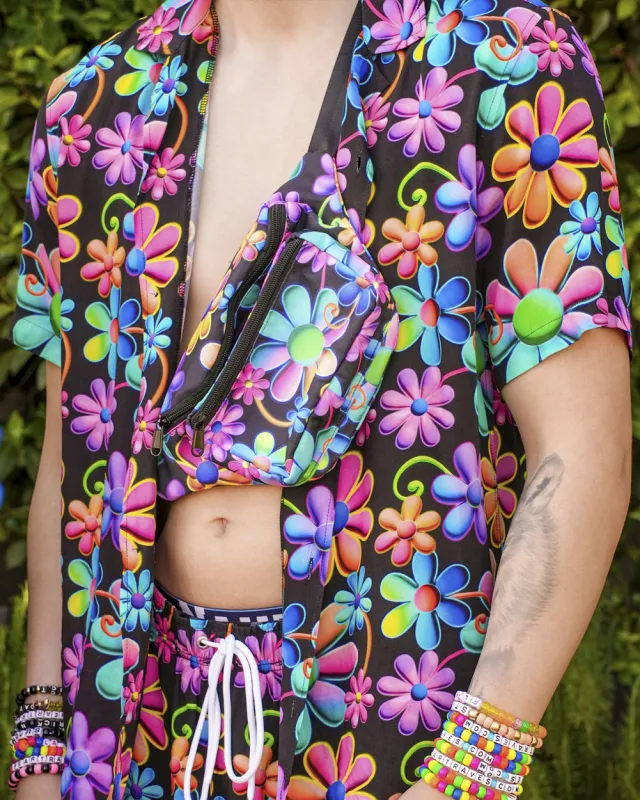 Psychodelic Daisy Camp Shirt sold by iHeartRaves