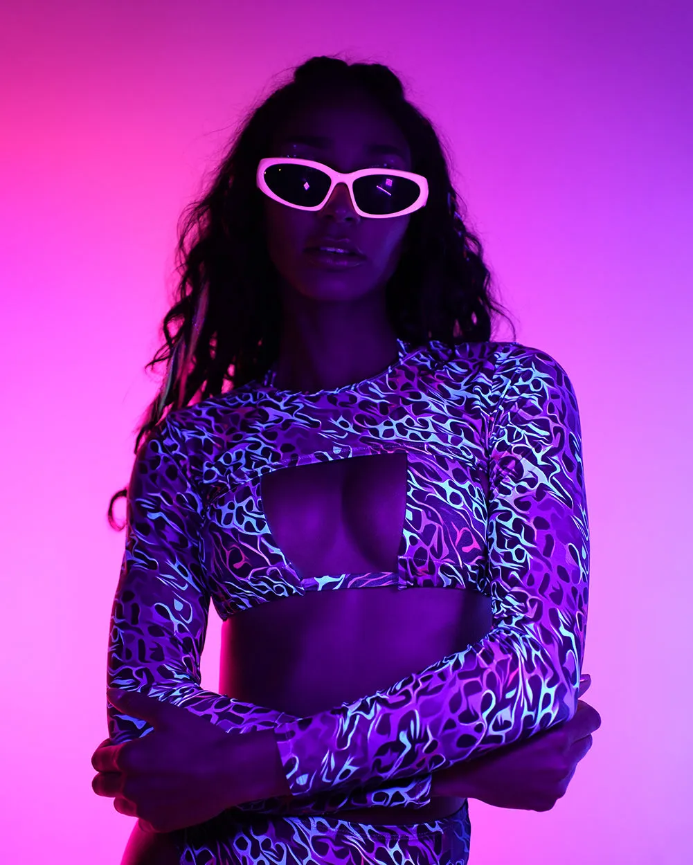 Cyber Chaos Ultra Crop Top sold by iHeartRaves product image thumbnail 3