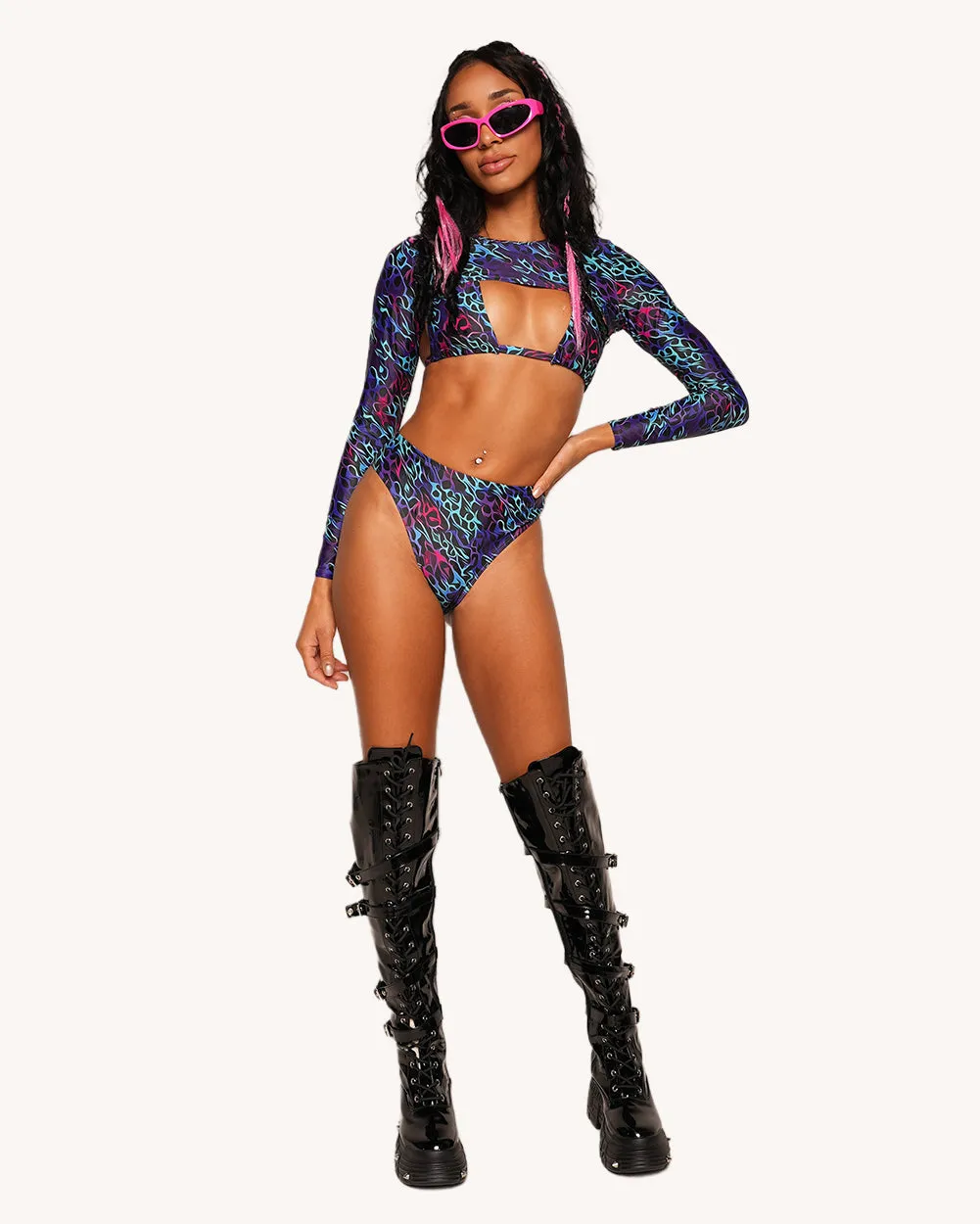 Cyber Chaos Bikini Top sold by iHeartRaves product image thumbnail 3
