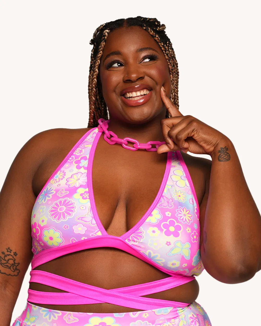 Rolita Couture x iHR Lucid Garden Cross Back Top sold by iHeartRaves product image thumbnail 5