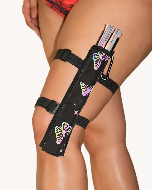 Lucid Flight Rainbow Reflective Strap & Clip-on Fan Holster sold by iHeartRaves