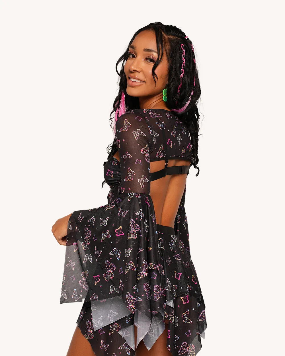 Flutter Fantasy Ultra Crop Top sold by iHeartRaves product image thumbnail 2