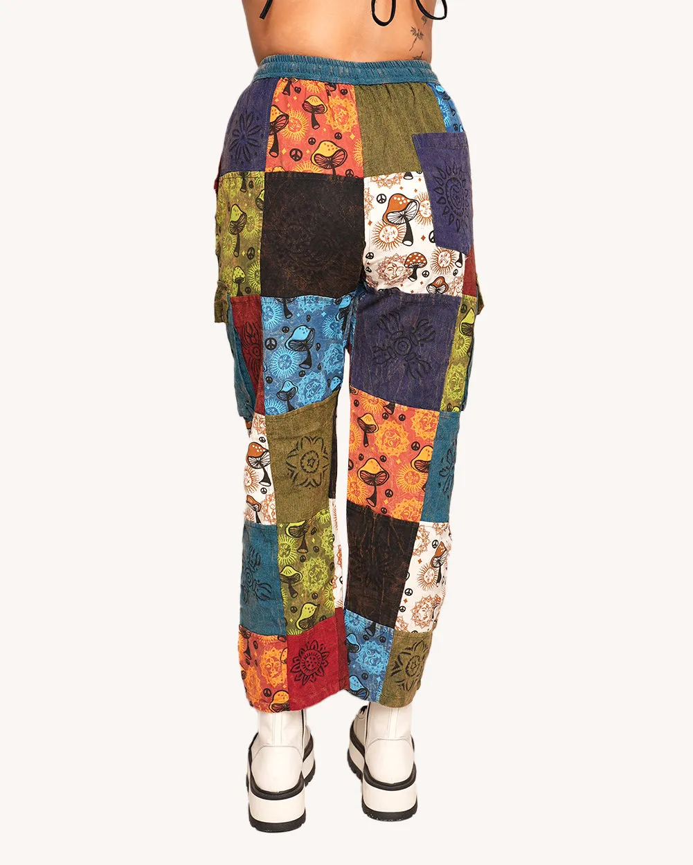 Trippy Theory Patchwork Pants sold by iHeartRaves product image thumbnail 2