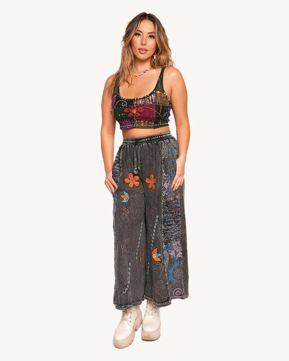 Misty Meadows Flower Pants sold by iHeartRaves product image thumbnail 4