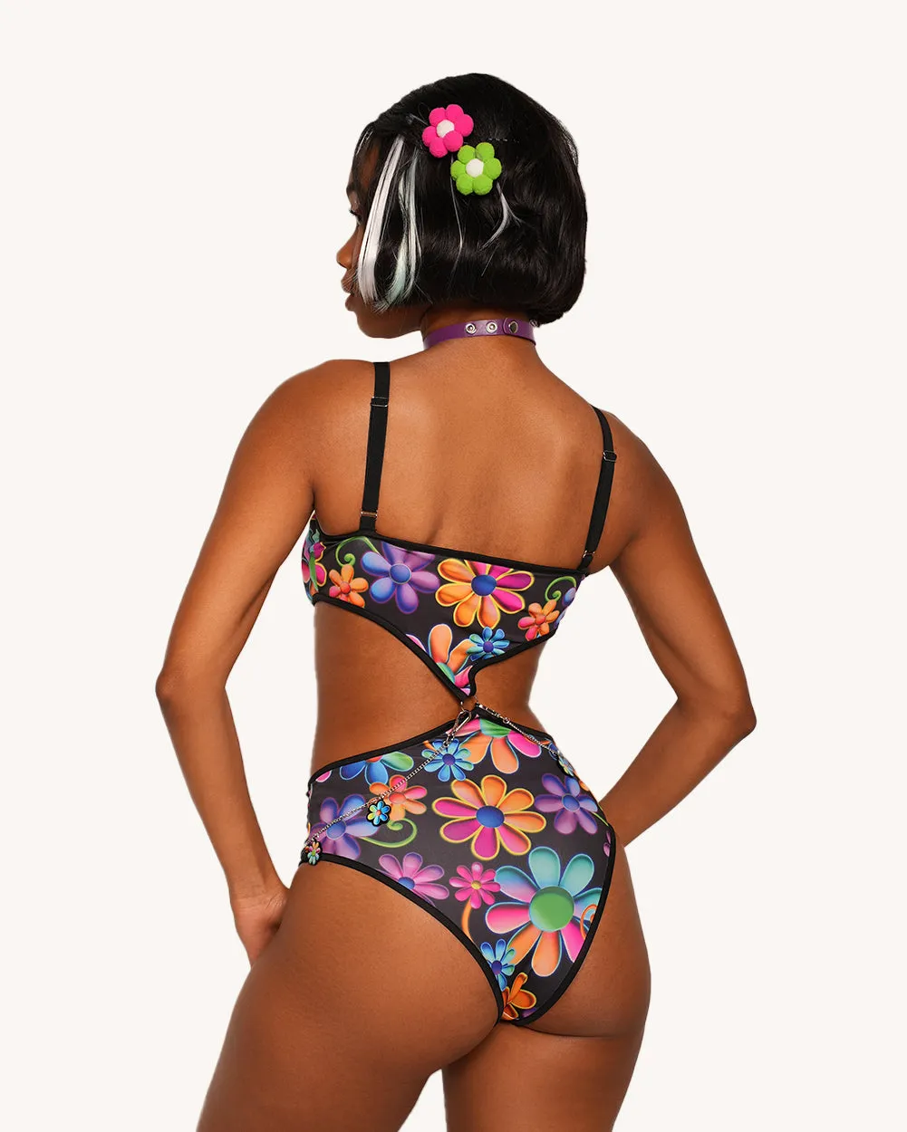 Psychodelic Daisy Bodysuit sold by iHeartRaves product image thumbnail 3