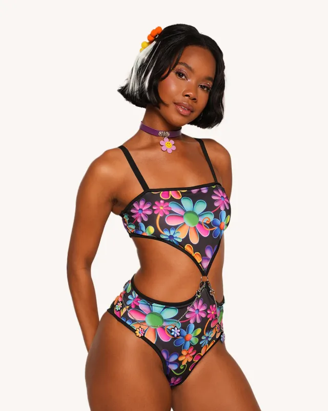 Psychodelic Daisy Bodysuit sold by iHeartRaves