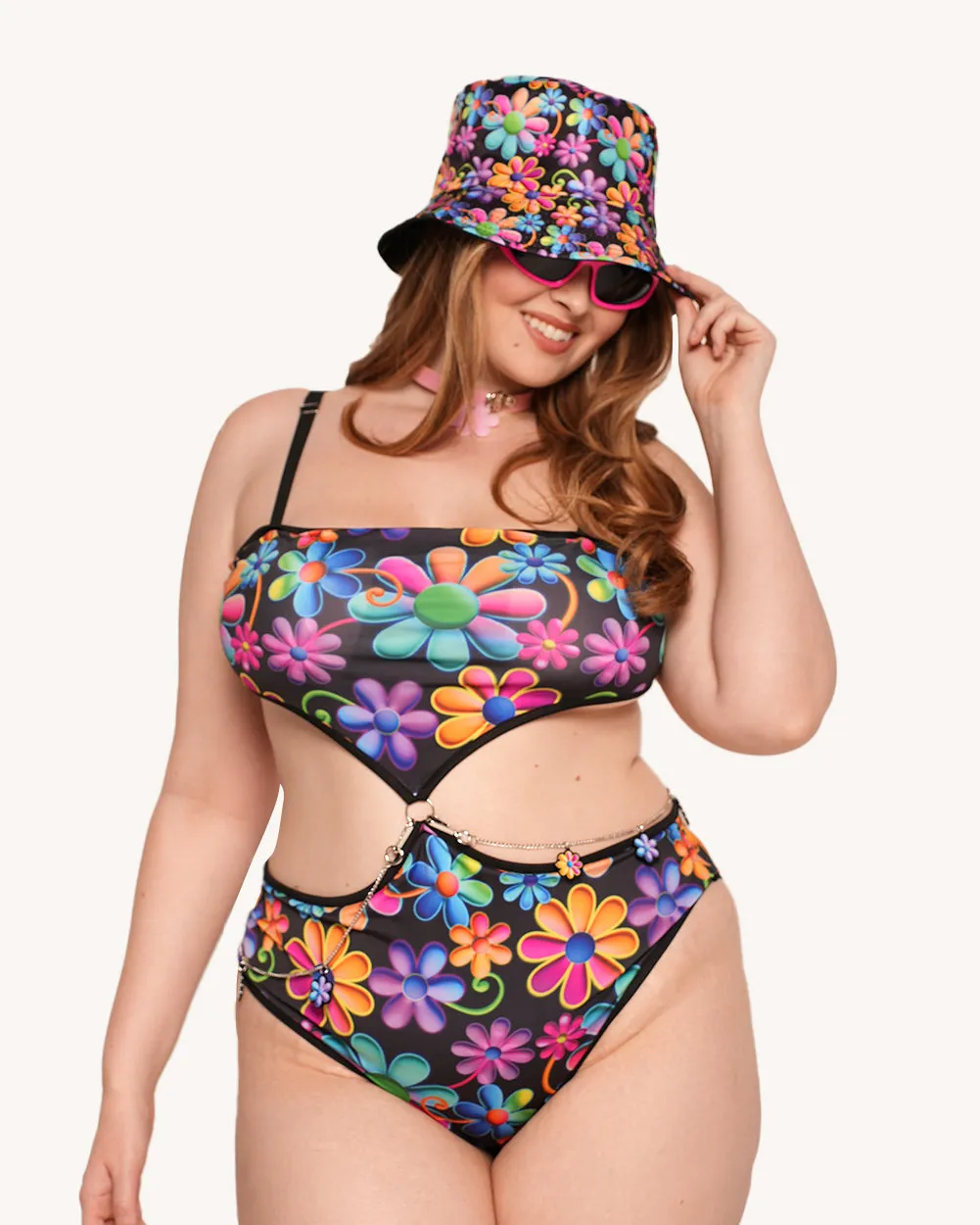 Psychodelic Daisy Bodysuit sold by iHeartRaves product image thumbnail 5