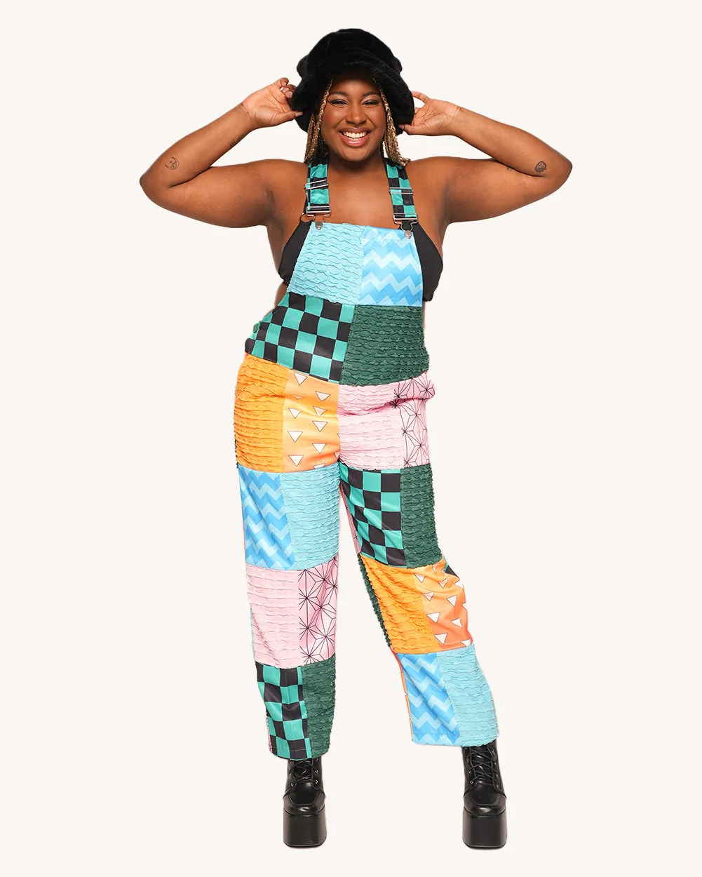Otaku Patchwork Overalls sold by iHeartRaves product image thumbnail 4
