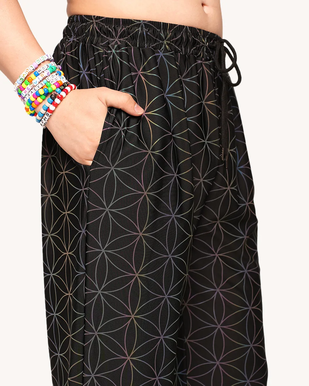 Glowkeeper Rainbow Reflective Harem Pants sold by iHeartRaves product image thumbnail 3