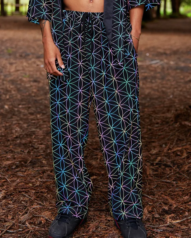 Glowkeeper Rainbow Reflective Harem Pants sold by iHeartRaves