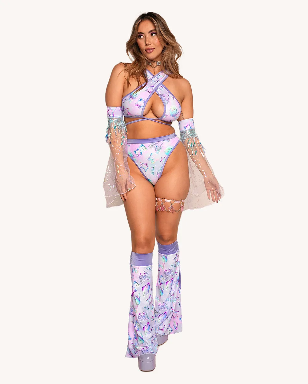 Rolita Couture x iHR Cosmic Chrome Goddess Top sold by iHeartRaves product image thumbnail 4