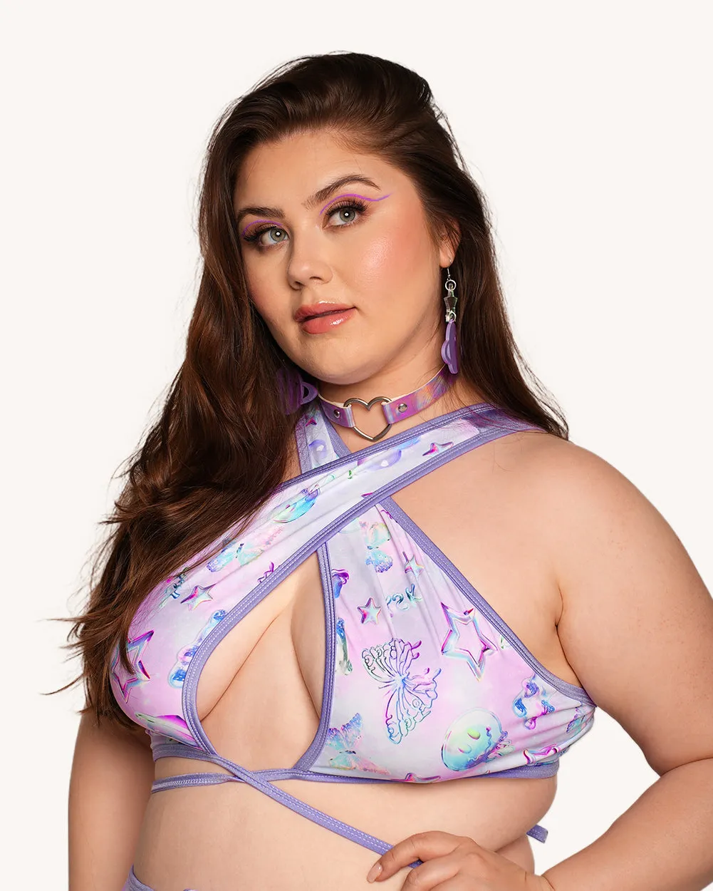 Rolita Couture x iHR Cosmic Chrome Goddess Top sold by iHeartRaves product image thumbnail 5