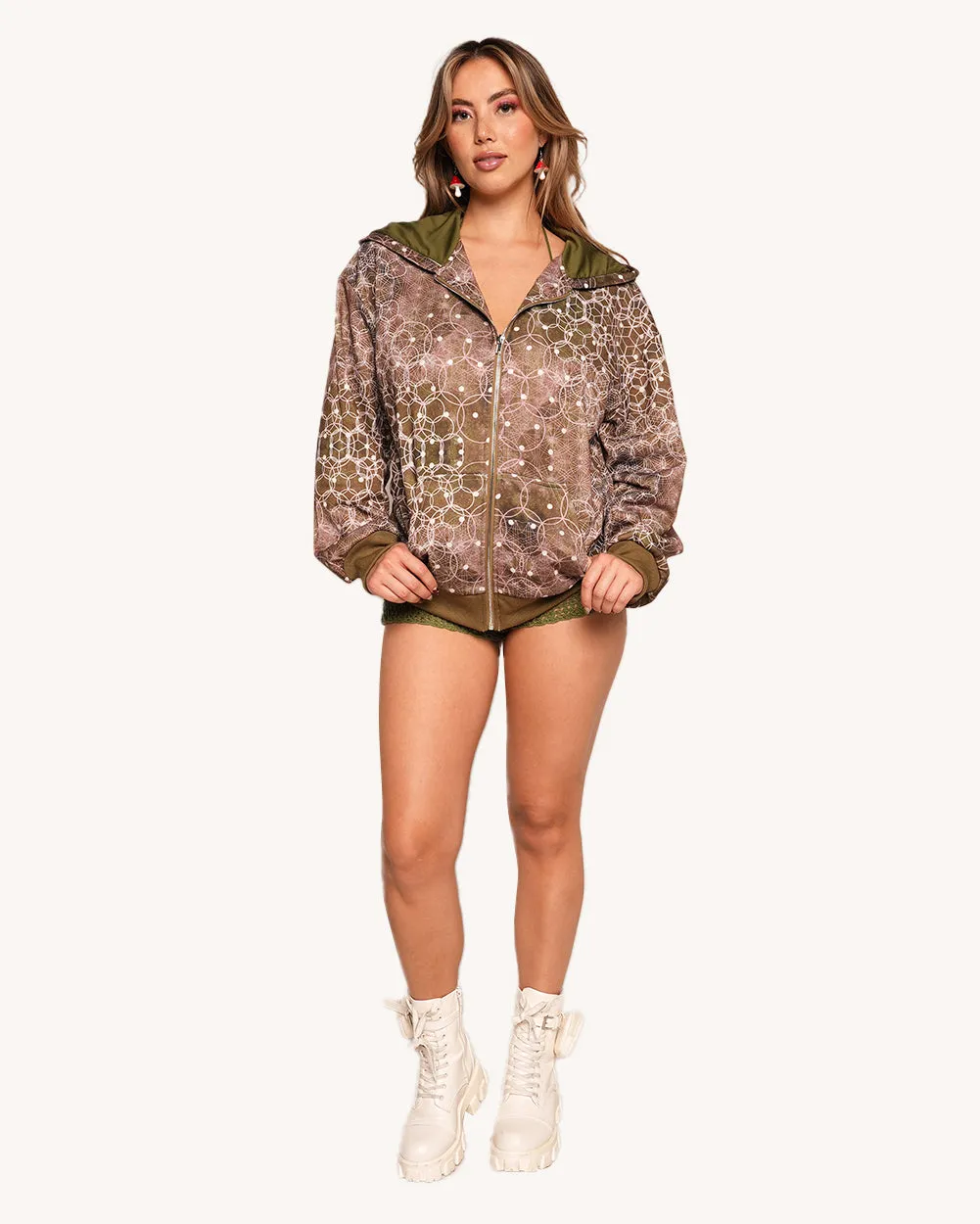 Beneath the Trees Zip Up Hoodie sold by iHeartRaves product image thumbnail 3