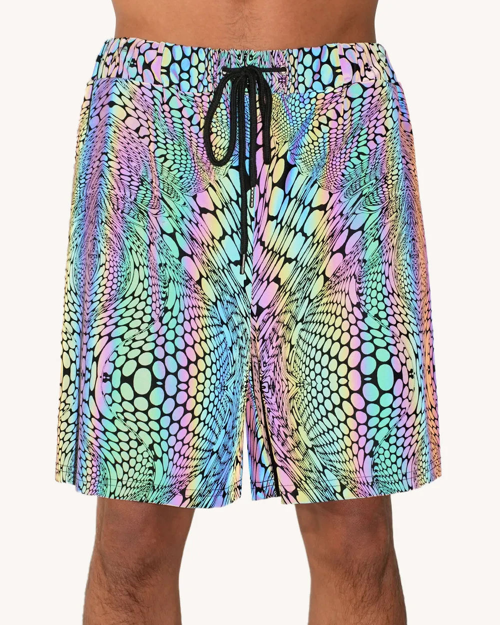 Viper Vision Rainbow Reflective Men's Shorts sold by iHeartRaves