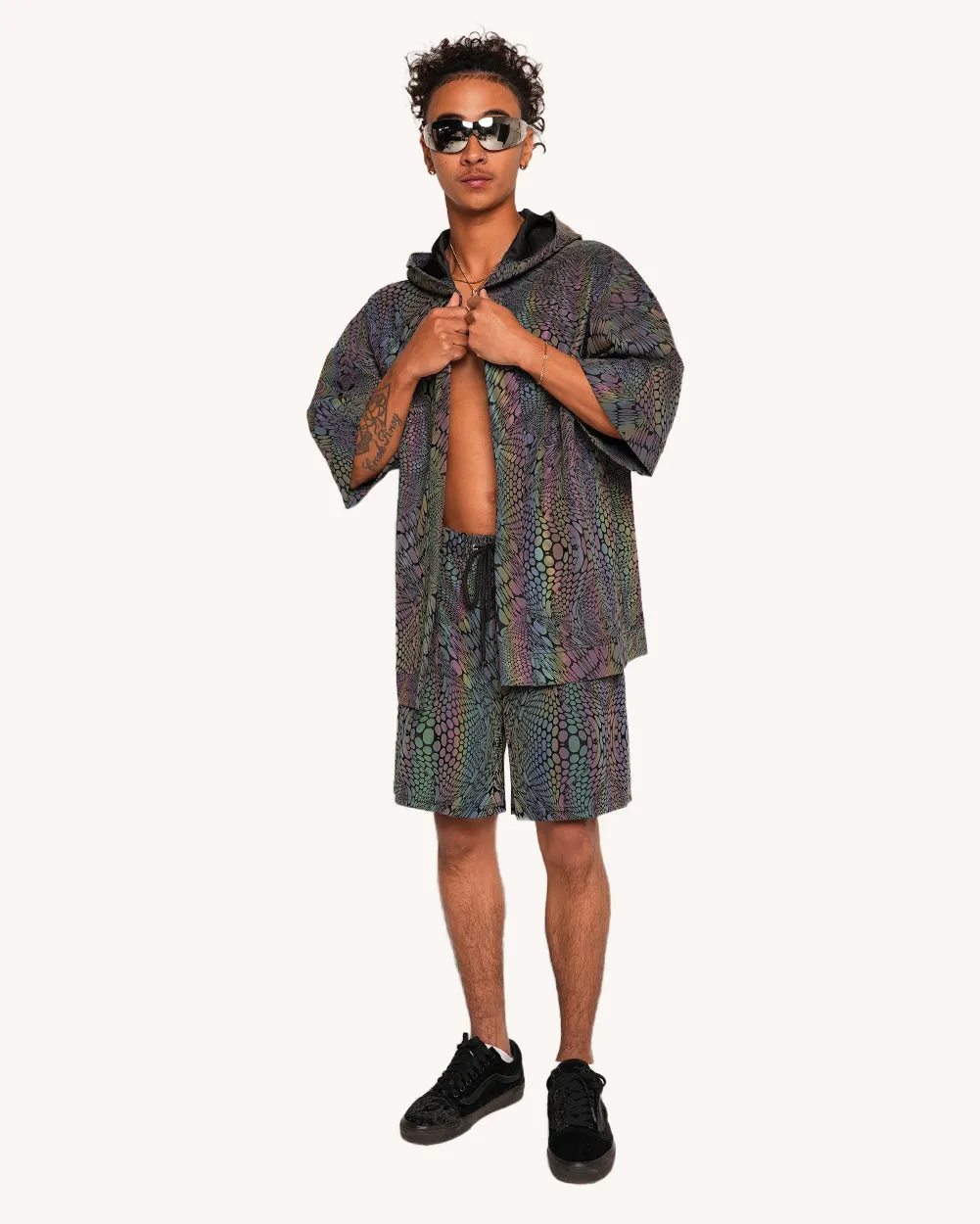 Viper Vision Rainbow Reflective Men's Shorts sold by iHeartRaves product image thumbnail 5