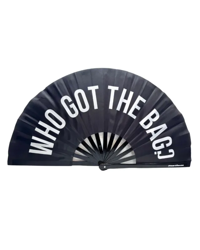 Who Got the Bag? UV Reactive Hand Fan sold by iHeartRaves
