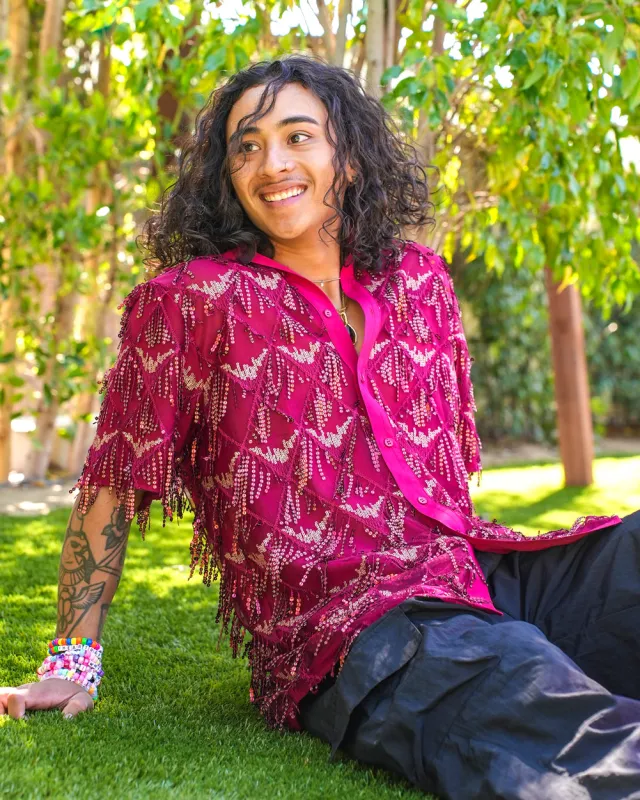 Dusk Till Dawn Sparkle Button Up sold by iHeartRaves