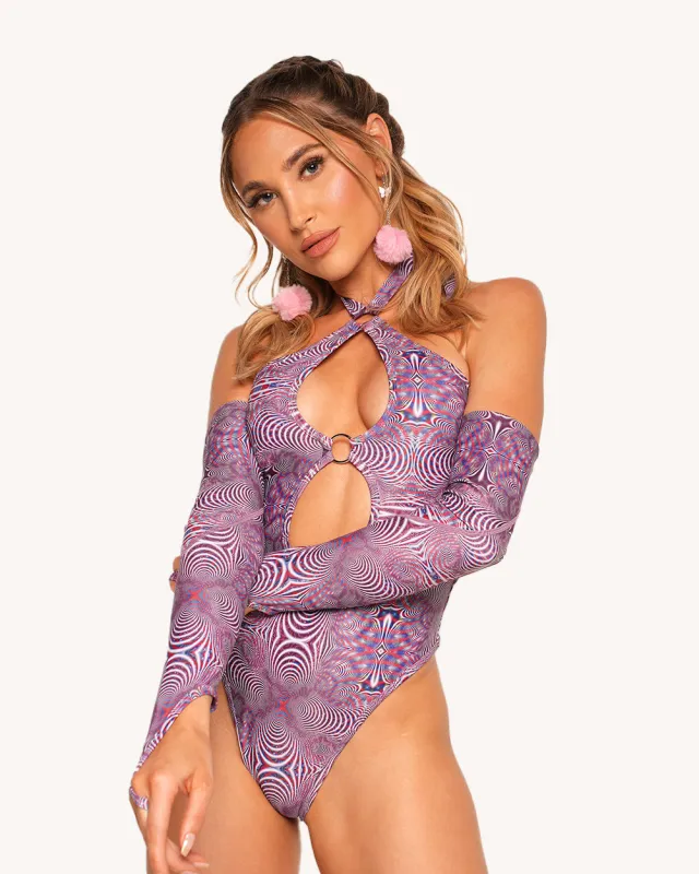 Distortion Bodysuit With Sleeves sold by iHeartRaves
