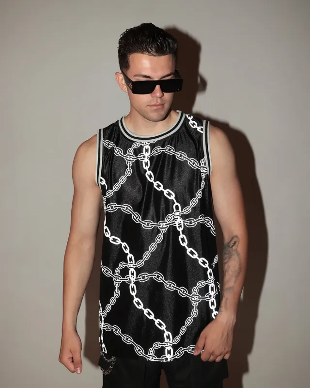 Power Surge Silver Reflective Basketball Jersey sold by iHeartRaves