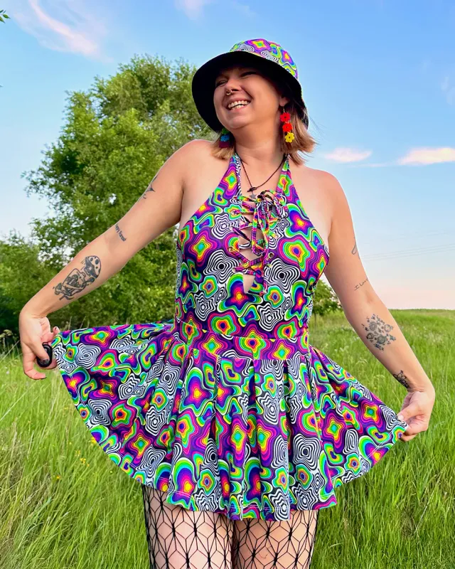 Leblunt x iHR Love Vortex Skirt sold by iHeartRaves