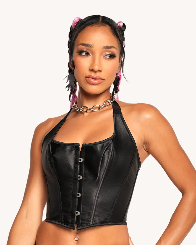 Your Type Faux Leather Corset sold by iHeartRaves