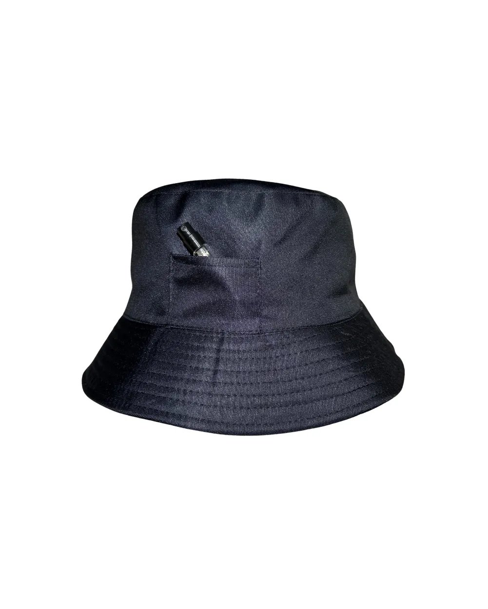 Basic Black Bucket Hat with Stash Pocket sold by iHeartRaves product image thumbnail 4