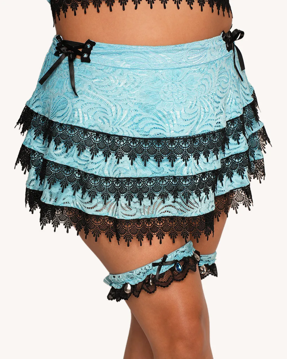 Jami Jones x iHR Lace Me Up Skirt sold by iHeartRaves product image thumbnail 4