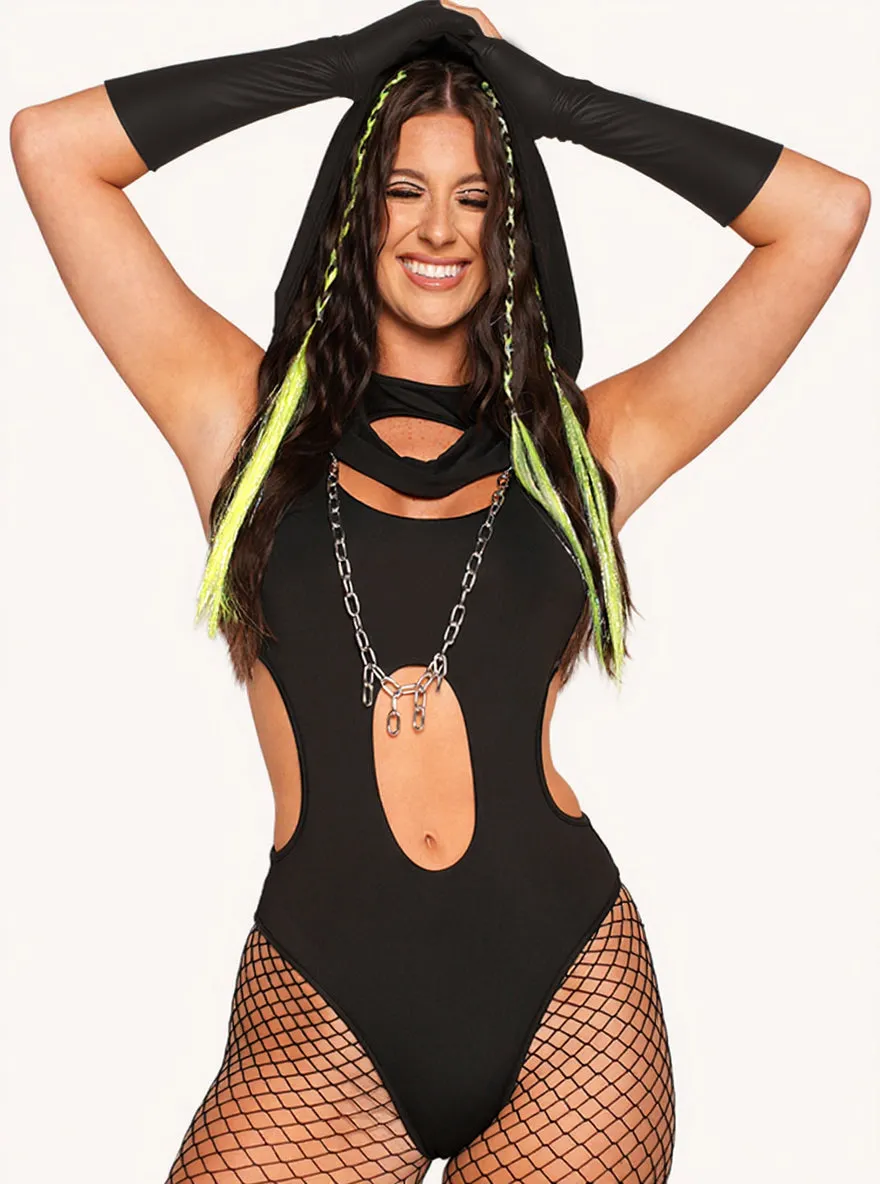 Getting Hyped Bodysuit with Sleeves sold by iHeartRaves