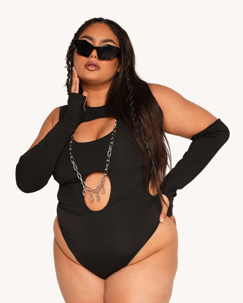 Getting Hyped Bodysuit with Sleeves sold by iHeartRaves product image thumbnail 4