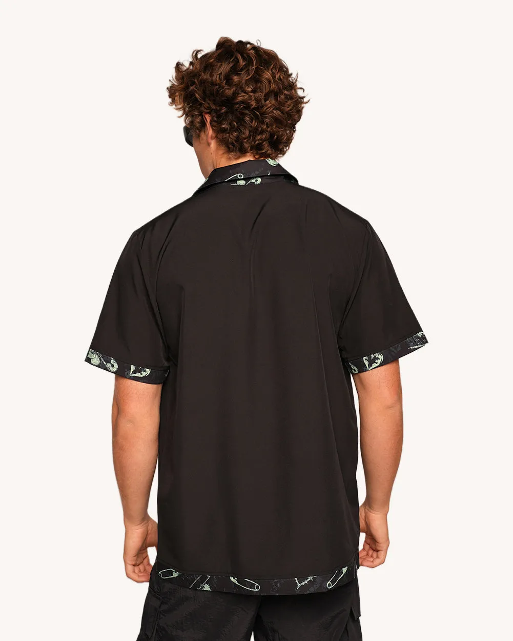 Sunflowerraver x iHR Get Bent Men's Button Up sold by iHeartRaves product image thumbnail 3