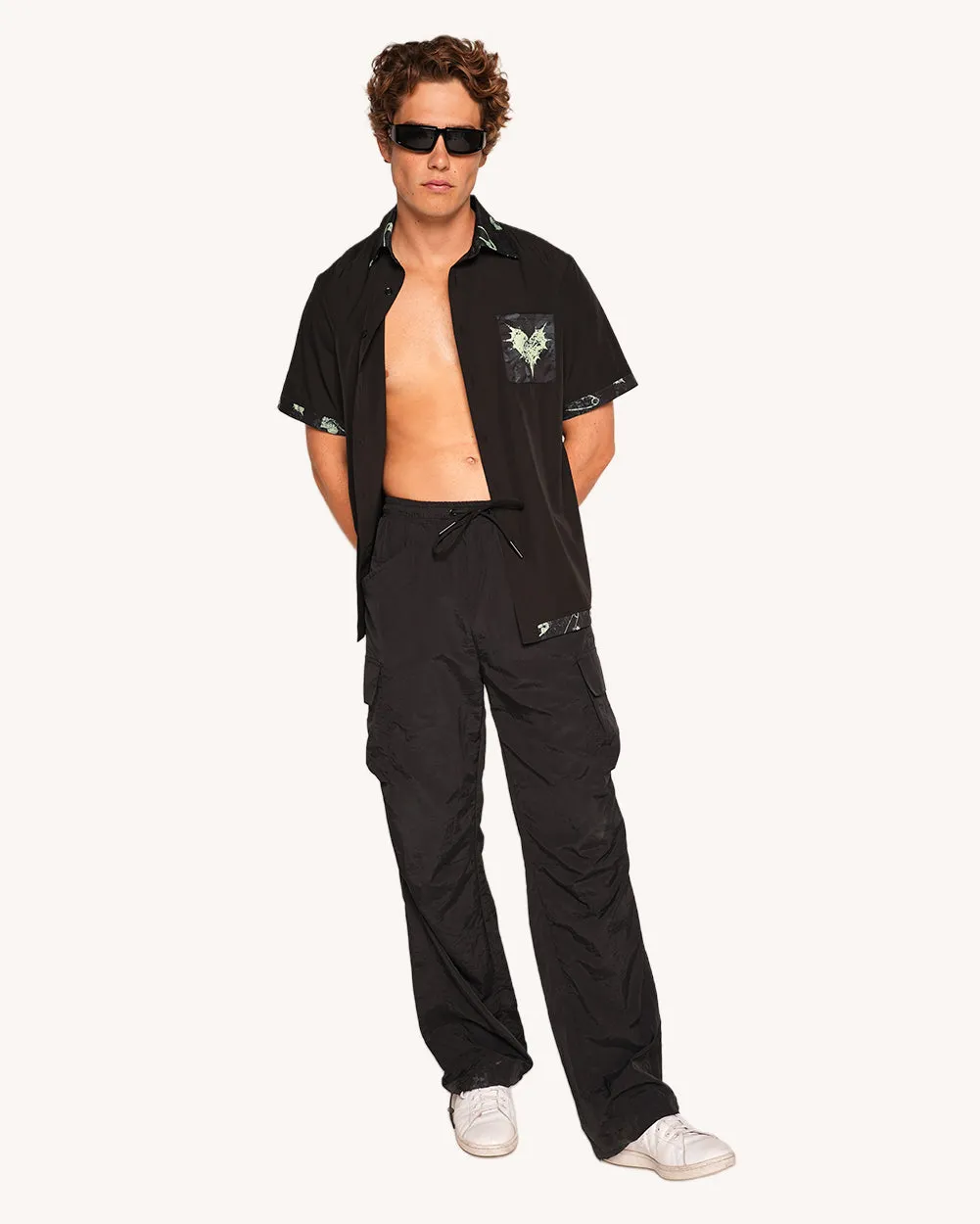 Sunflowerraver x iHR Get Bent Men's Button Up sold by iHeartRaves product image thumbnail 4