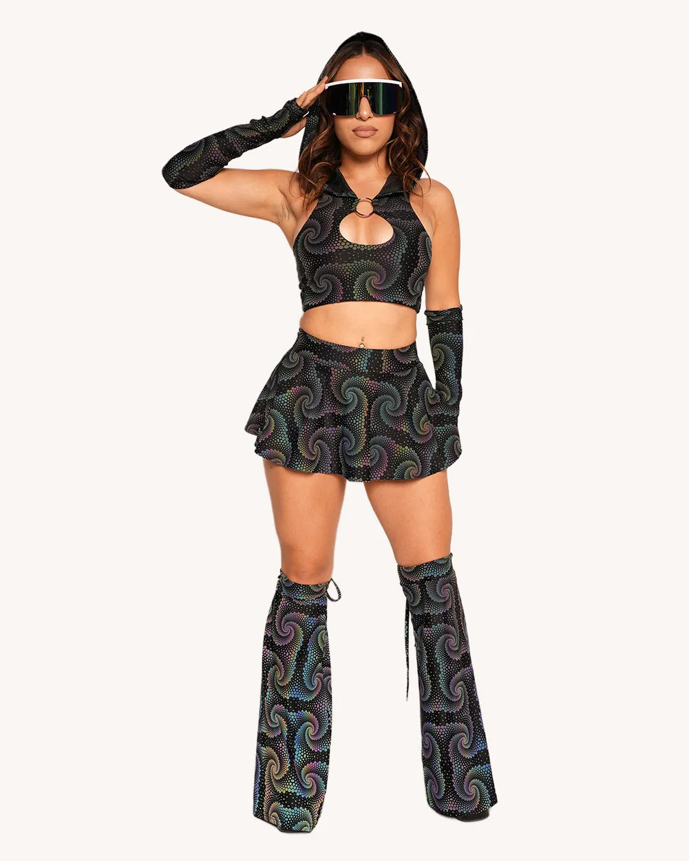 Waking Vision Rainbow Reflective Skirt sold by iHeartRaves product image thumbnail 4