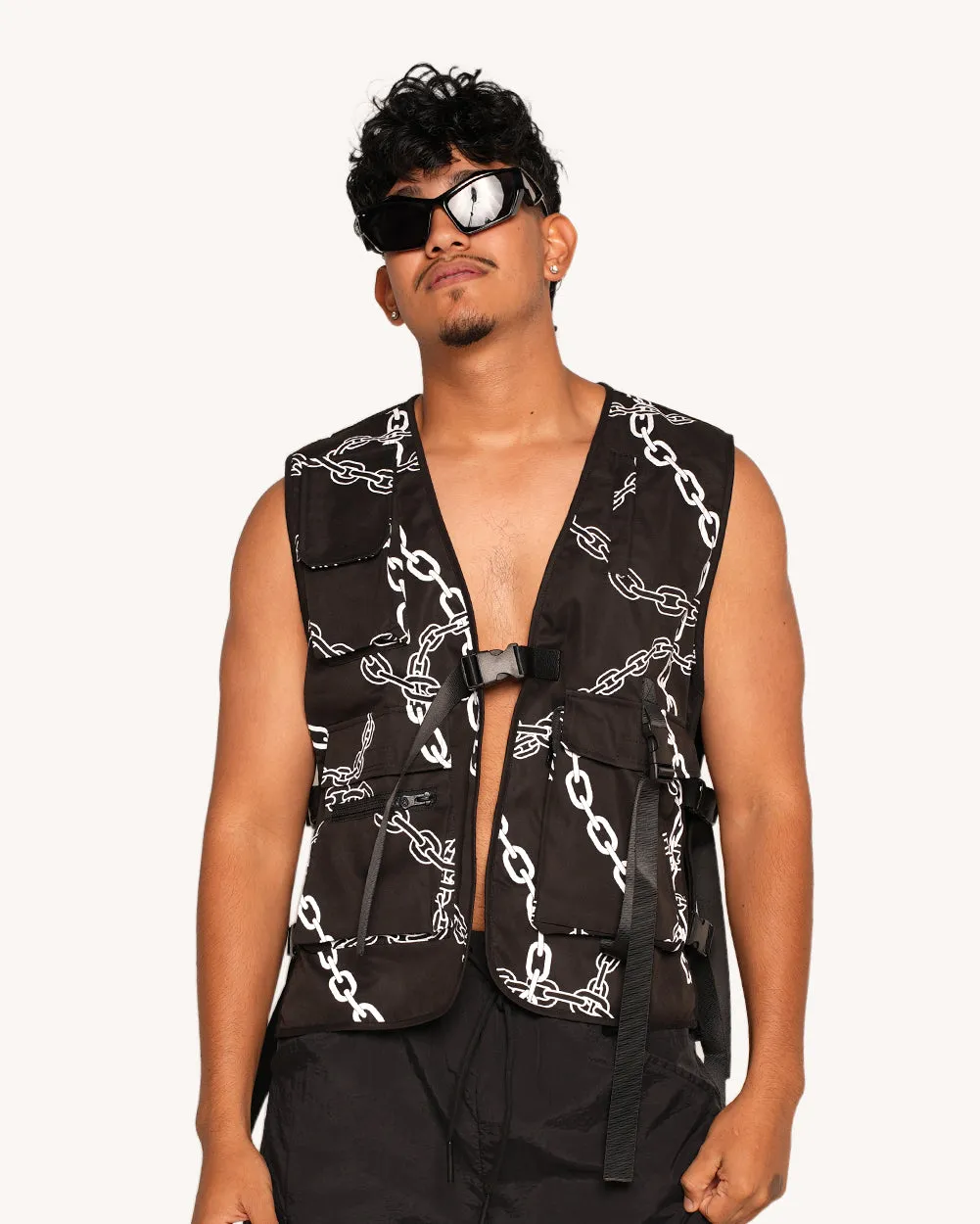 Power Surge Silver Reflective Vest sold by iHeartRaves product image thumbnail 2