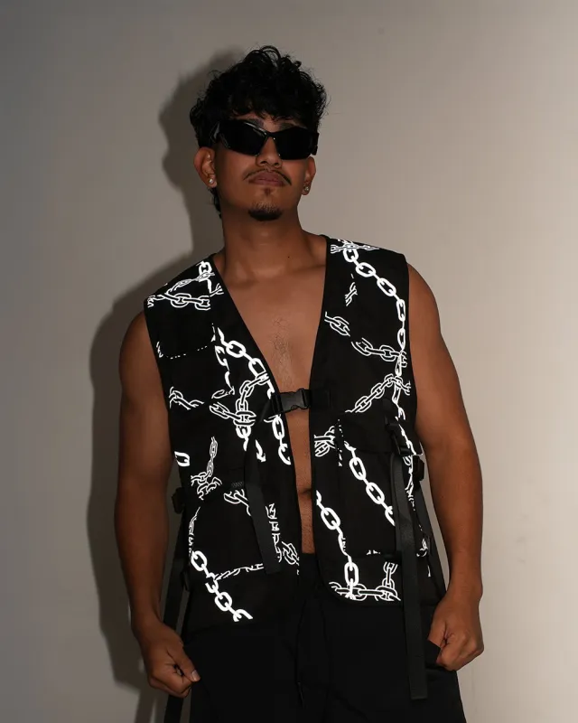 Power Surge Silver Reflective Vest sold by iHeartRaves