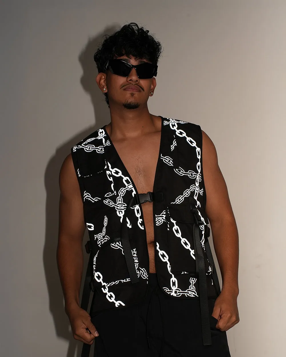 Power Surge Silver Reflective Vest sold by iHeartRaves