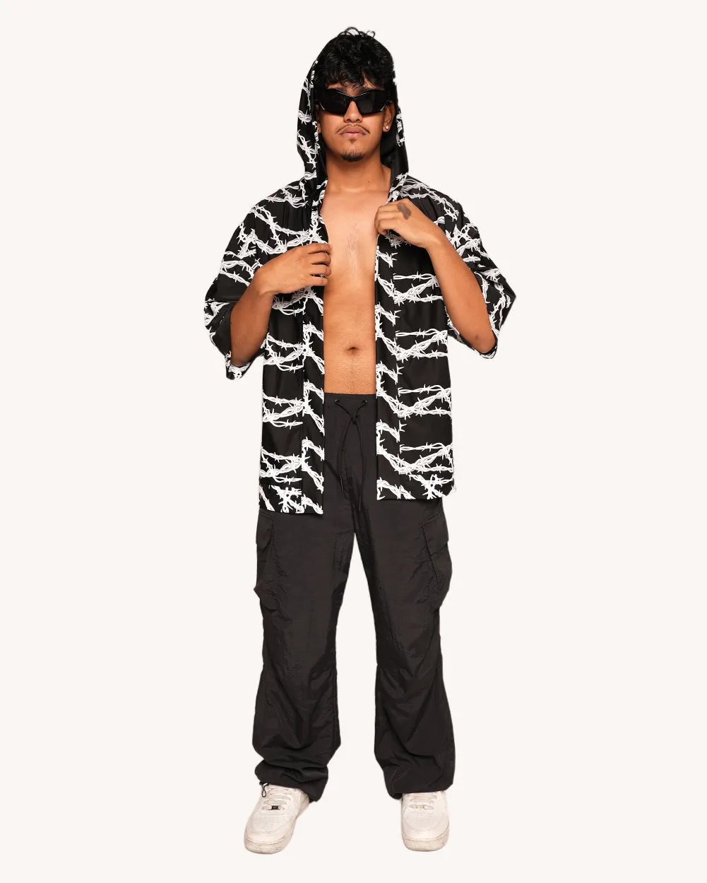 Live Wire Silver Reflective Robe sold by iHeartRaves product image thumbnail 4