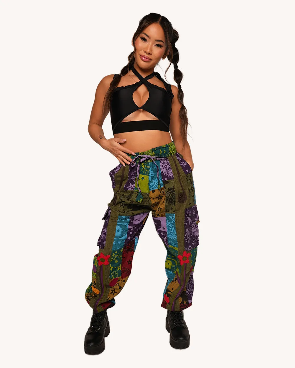 Totally Groovy Harem Pants sold by iHeartRaves product image thumbnail 4