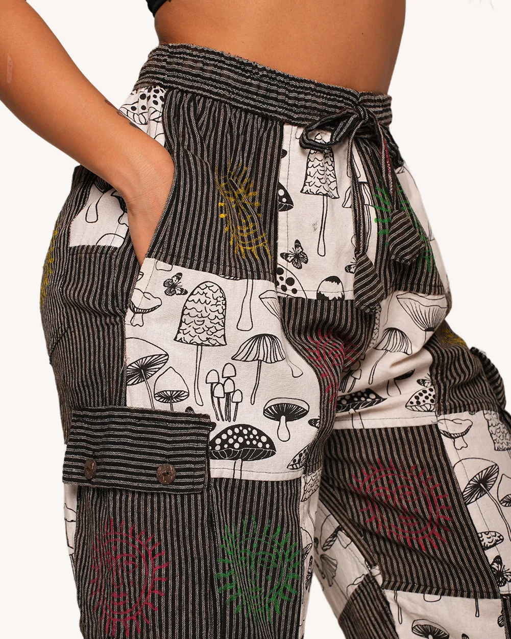 Just A Fun-Gi Patchwork Pants sold by iHeartRaves product image thumbnail 2