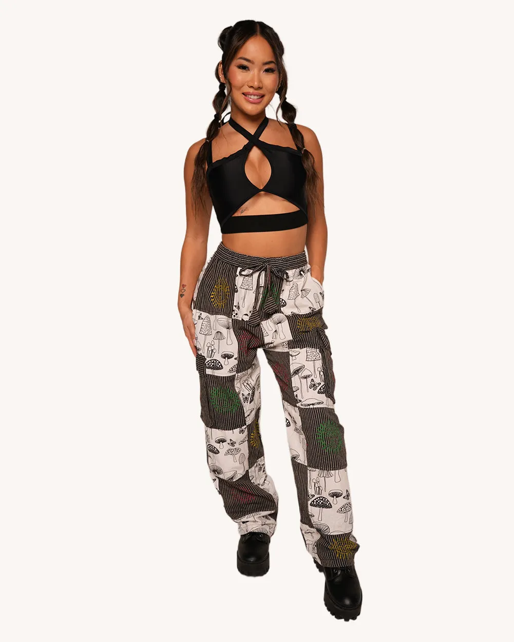 Just A Fun-Gi Patchwork Pants sold by iHeartRaves product image thumbnail 4