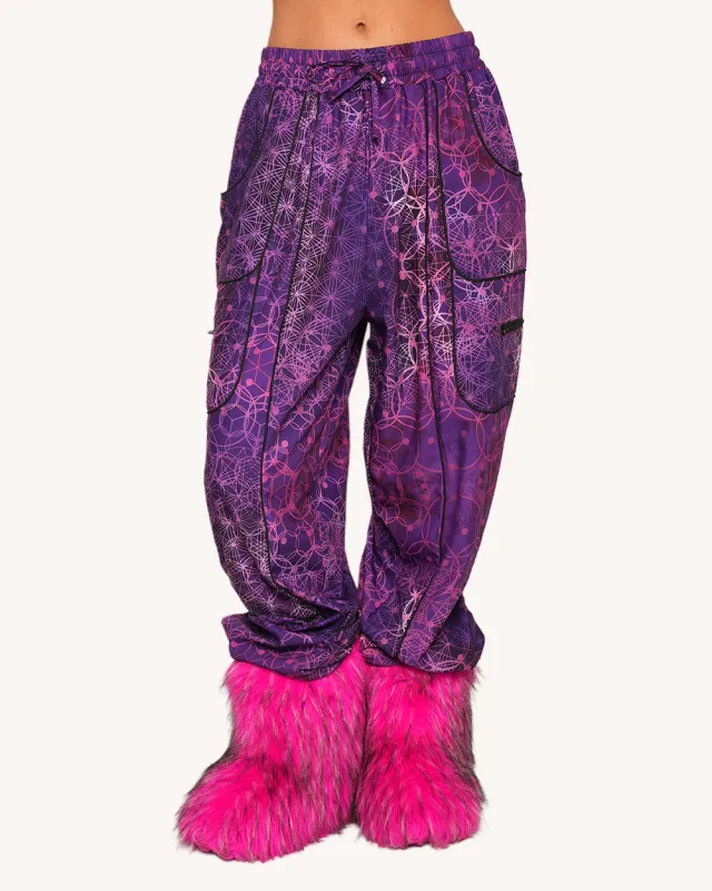 Violet Vibrations Unisex Harem Pants sold by iHeartRaves