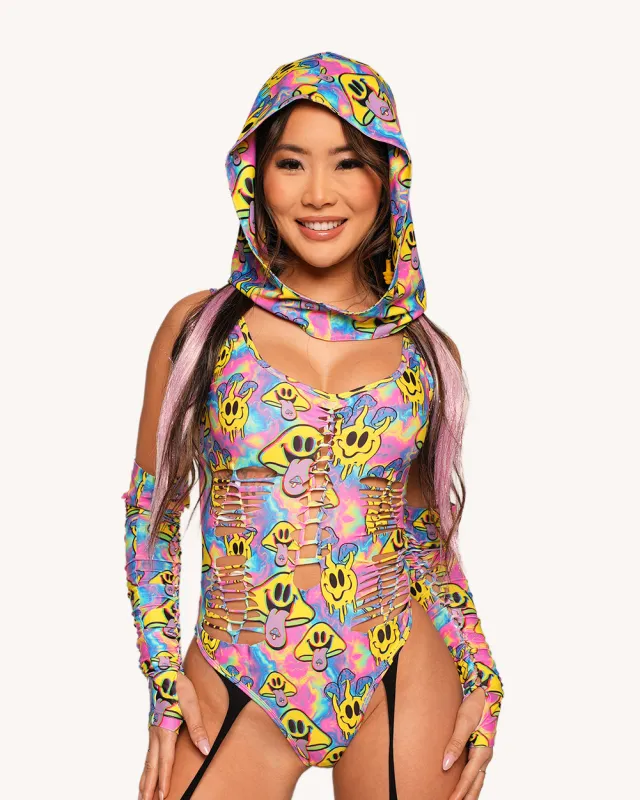 Welcome to Trippyland Bodysuit with Sleeves sold by iHeartRaves
